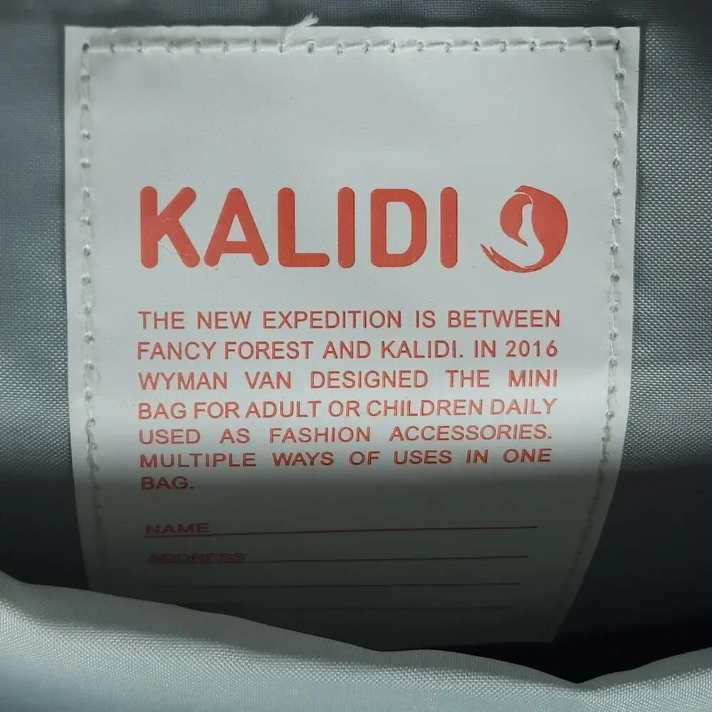 Kalidi Unisex Fanci Forest Gray Laptop Bookbag Outdoor Backpack